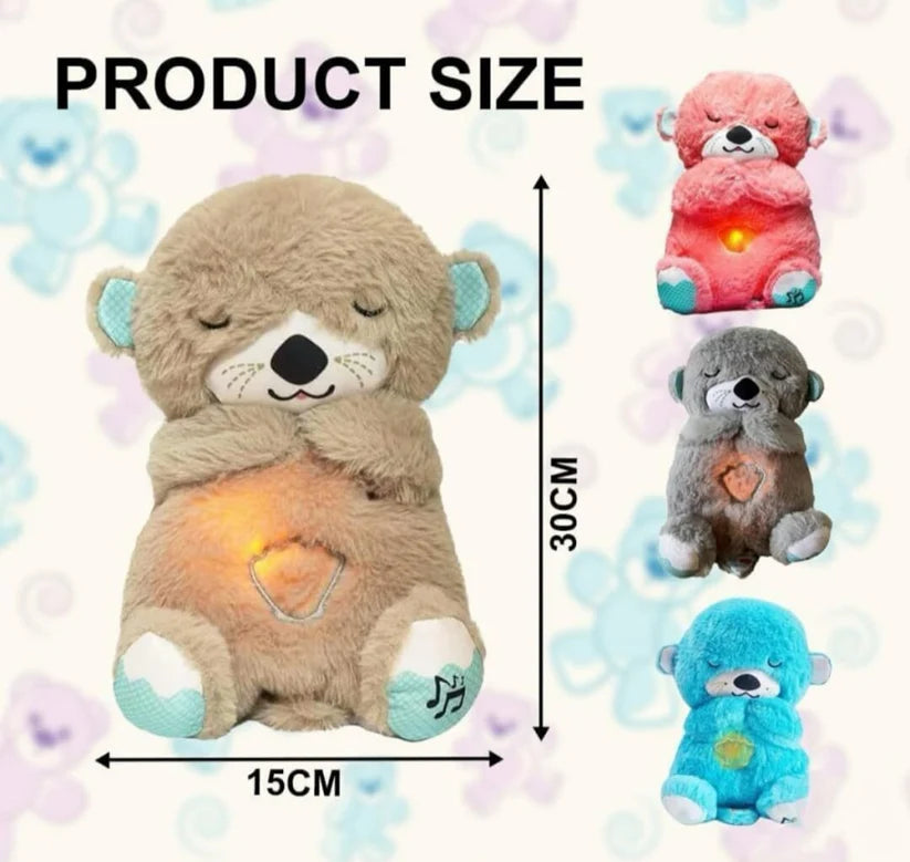 Breathing Teddy Bear with Soothing Music, Comfort Plush