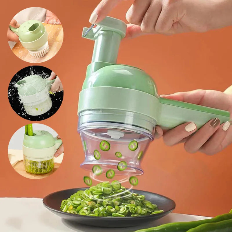 4 in 1  Electric Vegetable Chopper